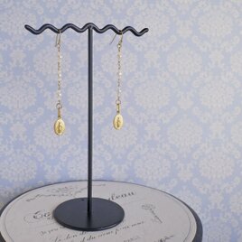 パールプティメダイユピアス・イヤリングp-3001