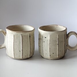 kk-07　黄粉引面取カップ　[再出品]