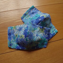 ﾌﾞﾙｰ系花柄２枚組■S 幼児～小学中学年 ﾌｨﾙﾀﾌﾟﾚｾﾞﾝﾄ