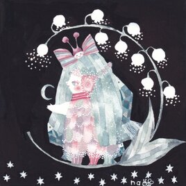 ☆アマビエさま＊「スズラン」ポストカード２枚セット