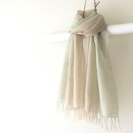 手染め上質リネンストール seseragi