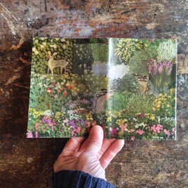 絵本なブックカバー『春の庭』