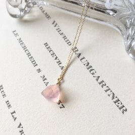 【K10】ピンクカルセドニーネックレス