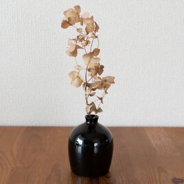 花器（黒色・丸型）
