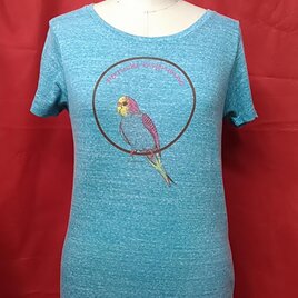 インコ柄レディースtシャツの画像