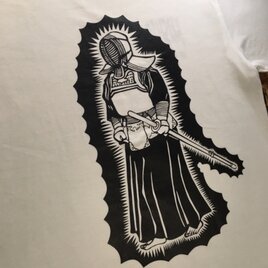 剣道 デザイン Tシャツ / BUSHIDO  Tシャツ（バックプリント）の画像