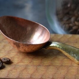 銅のコーヒーメジャースプーン（スコップ型）　※受注品の画像
