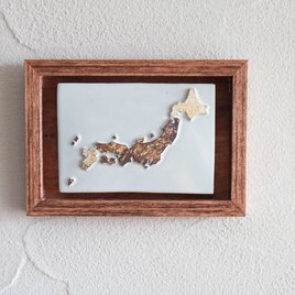 日本地図の壁飾り