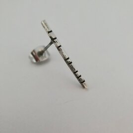 SILVERストライプピアス no.4