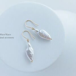 淡水パールの一粒ピアス