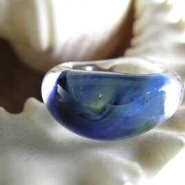 ガラスリング　青　１４号