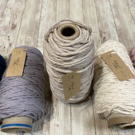 ナチュラルコットン４mm〔グレージュ〕