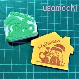 消しゴムはんこ 雨の日お出かけ女の子 | iichi 日々の暮らしを