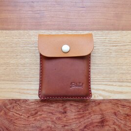 キャッシュレス時代に便利な本革Bokuno!カードケース キャメル×ブラウン