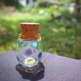 硬質ガラス　小瓶　水玉あおの画像