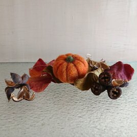 羊毛フェルトのハロウィンかぼちゃ（小サイズ）の画像