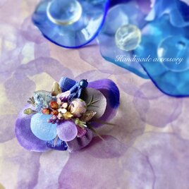 ちょぴり大人の紫陽花色　brooch
