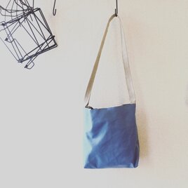 帆布ミニショルダーバッグ(ブルーグレイ)