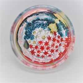 ガラス作家　高松敬子作　鉢　器　2点まとめて　D　R7510 ガラス作家 高松敬子作 鉢 器 2点まとめて D R7510