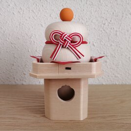 木の鏡餅　三宝2.5寸セット