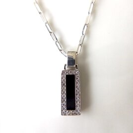 SV925 Diamond Hematite Pendantの画像