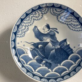 琴高仙人図平鉢の画像