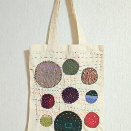 ステッチとアップリケのバッグD