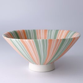 練り込み碗　stripe