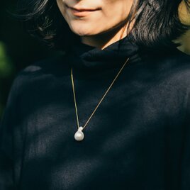 touché 南洋白蝶パール ひとつぶネックレス A3 non-allergenic pearl necklaceの画像