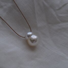 touché 南洋白蝶パール ひとつぶネックレス I1 non-allergenic pearl necklaceの画像