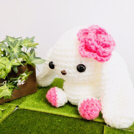 ロップイヤーうさぎ（垂れ耳カラー）☆あみぐるみ☆動物シリーズ