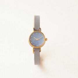 iroha 瑠璃 真鍮シンプルケース（受注生産）| ハンドメイド腕時計の画像