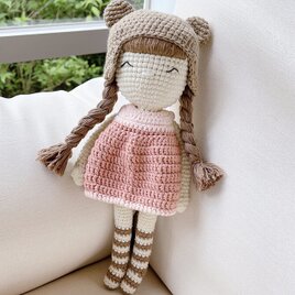あみぐるみ 人形 ニットトイ ドール 編みぐるみ プレゼント 出産祝い 女の子