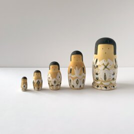 おかっぱマトリョーシカ（黒）