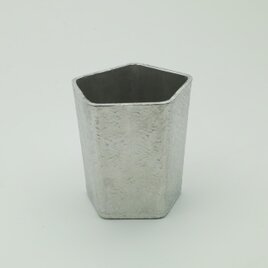 錫製　ぐい呑(五角）の画像
