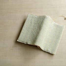 手織りブックカバー(文庫）イエローダイアゴナルの画像