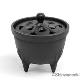 南部鉄器 アロマ 香炉 花びら（黒） 日本製