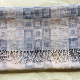 リネン単糸・ウール・シルク混ストール