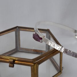 再出品　原石ルビー　スライドバングル　－146－