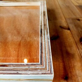 ■合板積層が美しい額縁／フォトフレーム／アートフレーム／木製フレーム／写真立て／ウォールシェルフ／インテリア／シンプル