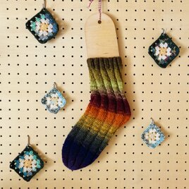 手編み靴下●太陽浴びたブドウ●の画像
