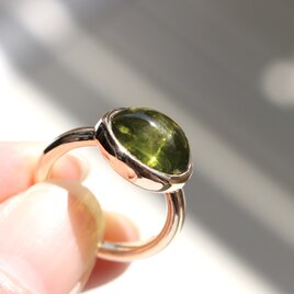 Olive drop (ペリドット　K１０　リング)の画像