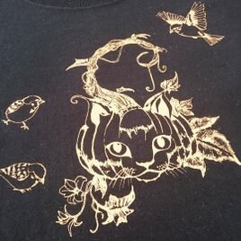 妖怪Tシャツ　猫南瓜 / ねこなんきん　KIDS　の画像