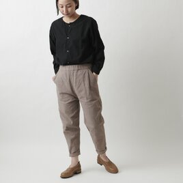 【在庫限り】備後節織パンツ｜ヒノキ染め｜ユニセックス3サイズの画像
