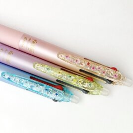 【名入れ可能】母の日/お花ボールペン/4色/フリクション/ハーバリウム/押し花/キラキラ/デコ/デコレーション