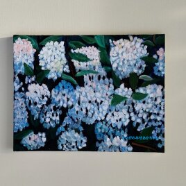 原画「紫陽花」F6・油彩画の画像