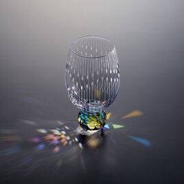 虹が出る東京切子　花火の画像