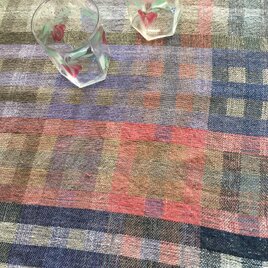 ■ 手織りmy掛け布/二重織/cotton