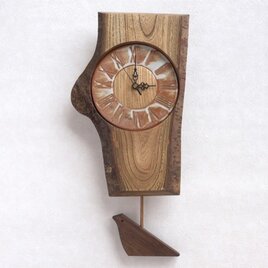陶板の文字盤の振子時計 その8の画像