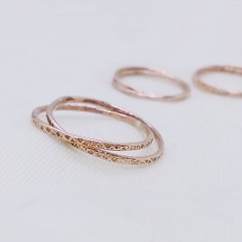 繊細リング（２連・銅×２）